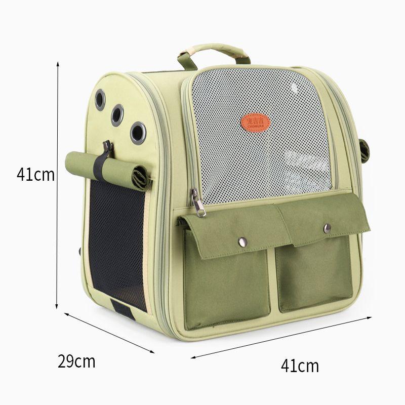Pet Supplies Out Puppy Backpack Expandable Pet Bag Large Capacity Breathable Foldable Dog Bag Portable Cat Backpack