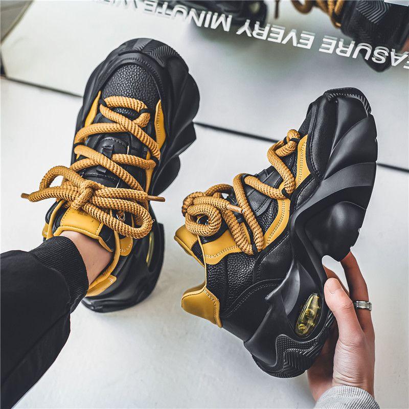 

2025 New Thick Bottom Increased Comfortable and Non-Slip Casual Sports Dad Shoes Men 44