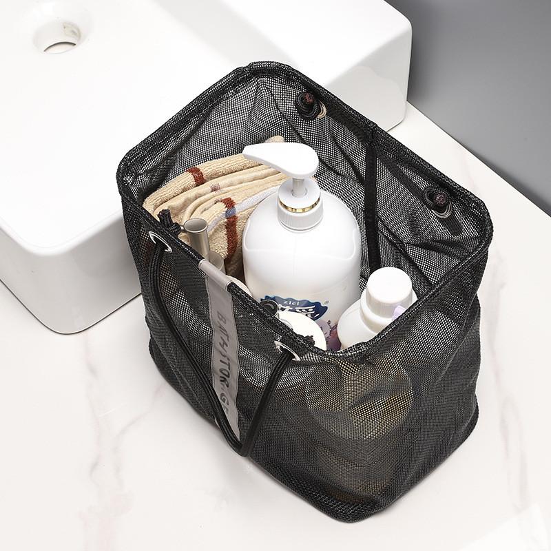 Portable Mesh Makeup Toiletry Storage Bags Handbag Travel Toiletries Storage Pouch Cosmetics Organizer Wash Toiletry Container