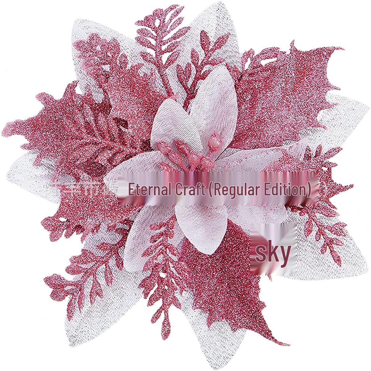 

Gold Powdered Rattan Christmas Wreath - Decorative Floral Ornament