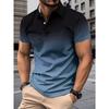 Summer Men Clothes Short Sleeve Lapel Golf Polo Shirt Men Business Casual Tops 100% Polyester