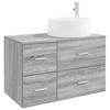 Bathroom Furniture Set 2 Pieces Grey Sonoma Engineered Wood
