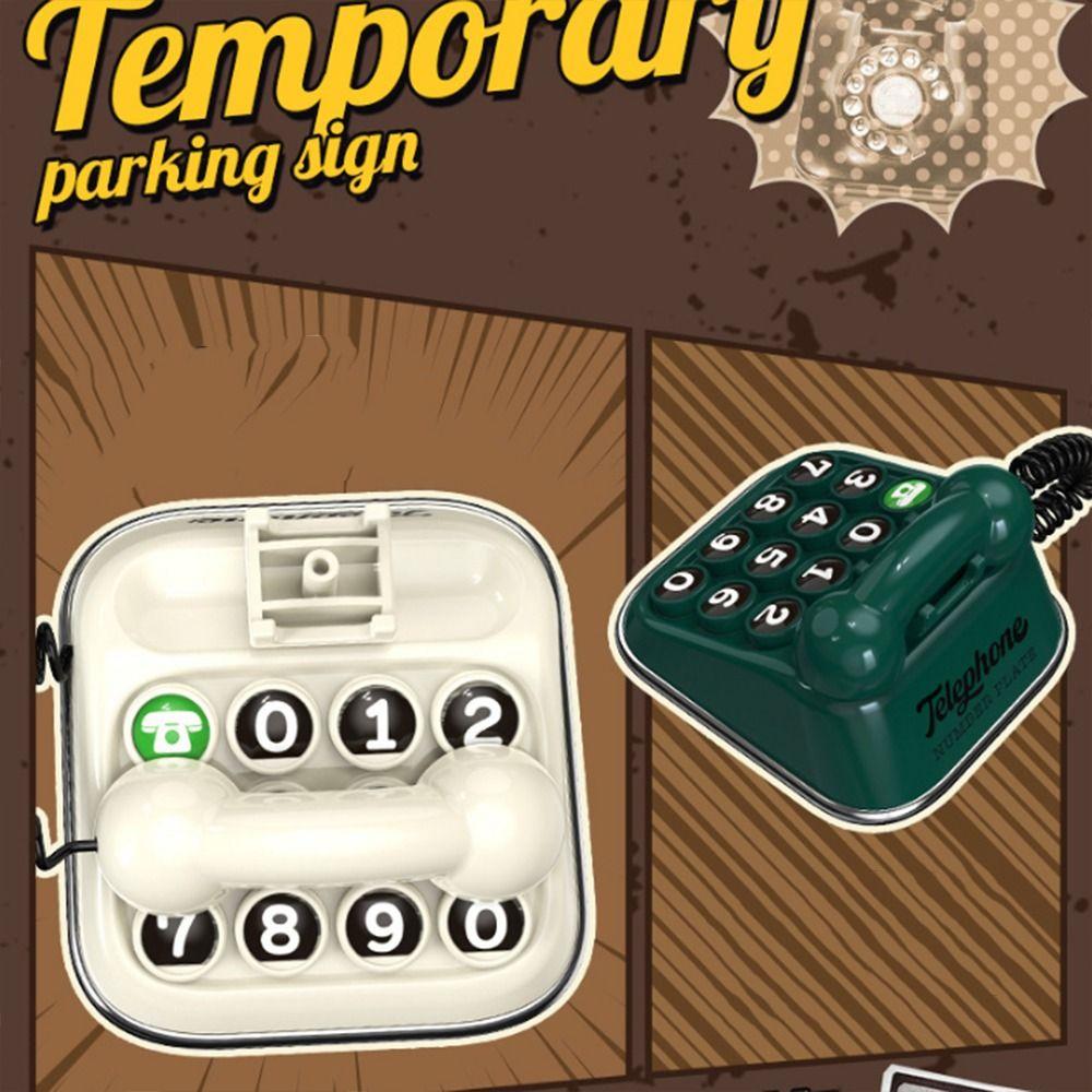 Typewriter Car Dashboard Ornament Retro Car Phone Number Sign Car License Plate Number Gifts