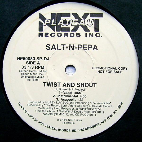 

12inch Record SALT N PEPA Twist And Shout NP50083SPDJPROM Next Plateau Re 1988 US Rap HipHopRB Used