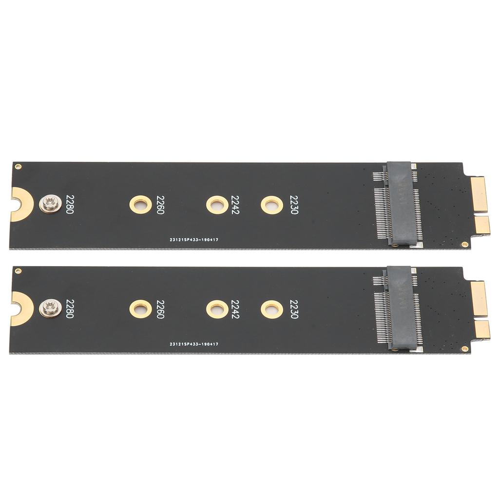 2pcs For SATA M.2 NGFF SSD To 2010 2011 for OS X Air A1370 A1369 Converter Adapter Card (12+6 Contacts)