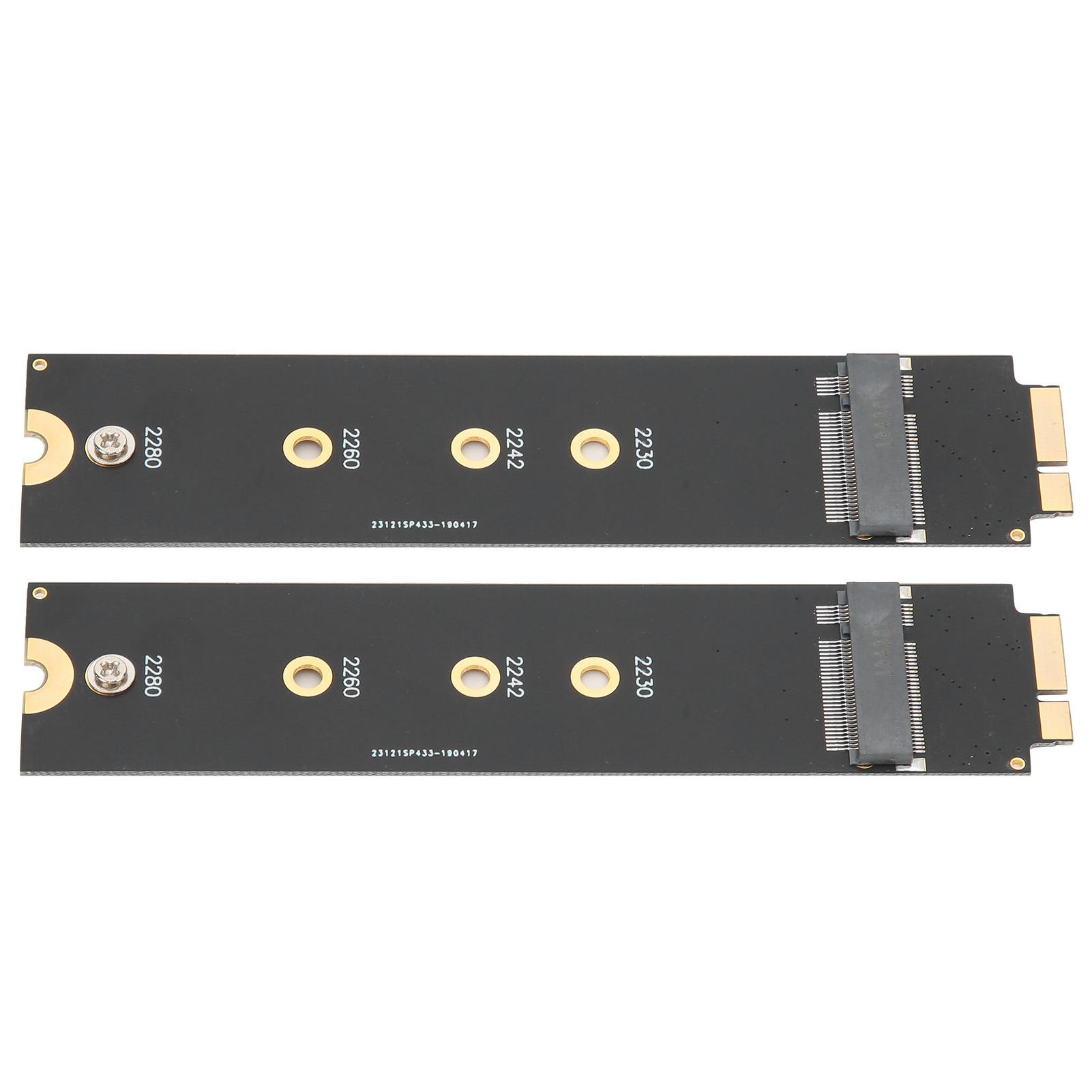 

2pcs For SATA M.2 NGFF SSD to 2010 2011 for OS X Air A1370 A1369 Converter Adapter Card (12+6 Contacts)
