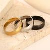 s/6MM Trendy Titanium Steel Simple Glossy Ring for Women Men Couple Multi-size Wedding Rings Party Gifts Jewelry Accessories