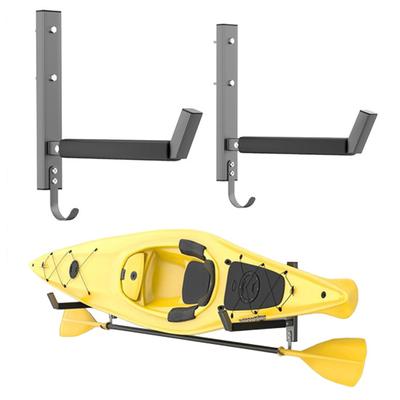 2PCS Kayak Rack Wall Mount Space Saving Hanger Heavy-Duty Carbon