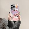 Cartoon Coal Ball iPhone 16 Pro Max Phone Case 15 Pro New 17 Color Silver MD Premium Color Block Protective Case