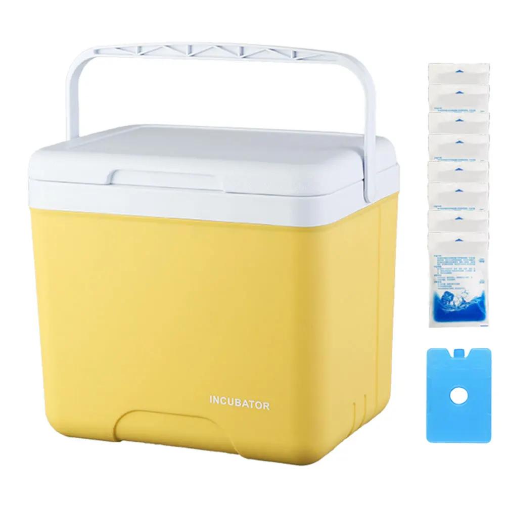 15L/6L Multipurpose Camping Cooler Box Insulated Ice Chest Portable Ice Bucket Hard Box for Outdoor Camping Beach Picnic