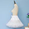 A-line Petticoat Crinoline Slips Wedding Accessories Short Fluffy Tutu Skirt 50s Vintage Puffy Underskirt 15.8in