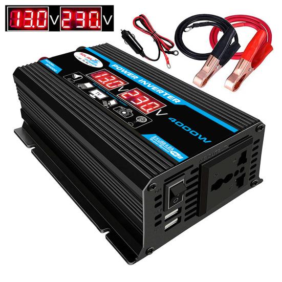 

Преобразователь мощности Светодиодный дисплей Smart Digital и рассеивание мощности вилки Play Heat Dual USB AC220V чёрный