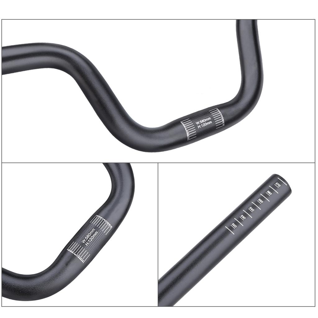 Durability Aluminium Bicycles Handlebars Road Bike Handlebars Bicycles Risers Bar for Smooth Cycling