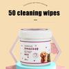 1-6Bag Pet Wipes Gloves Dog Clean Spa Leave-In Deodorizing Dry Cleaning Cat Wipes For Dogs And Cats, Bath Gloves, Cleaning Suppl
