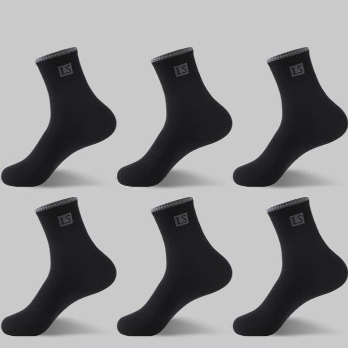 5/10 Paires Chaussettes Homme Haute Qualité Coton Respirant Absorbant la Sueur Chaussettes Mi-Mollet Déodorantes Homme d'Affaires Chaussettes de Sport