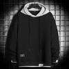 Jarní mikina s kapucí Pánská hip-hopová mikina Streetwear Neformální móda Pánské oblečení Korejský Harajuku Volný Pevný Pulovr Mikiny