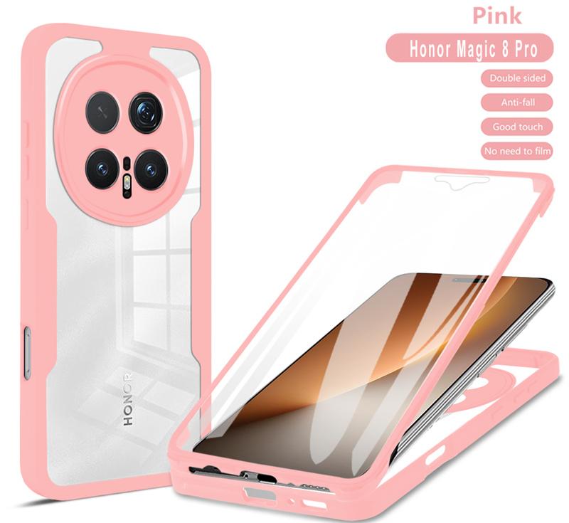 

Fundas For Honor Magic 8 Pro 360 Full Body Screen Protector Transparent Case For Honor Magic8 Pro Silicone Slim Clear Cover Capa Honor Magic8 Pro
