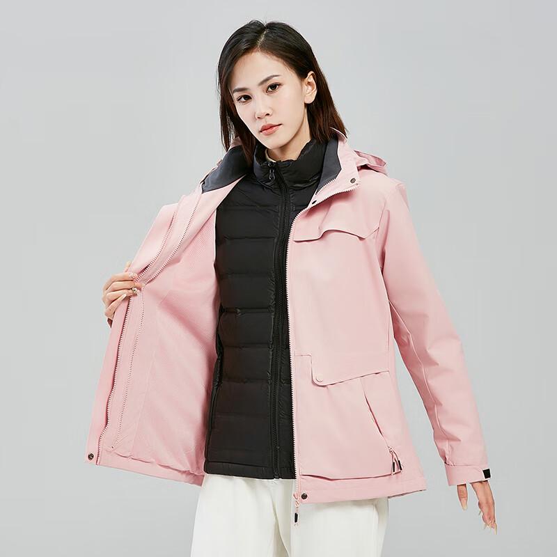 Fengxun FXHR7018 3-in-1 Unisex Down Lined Outdoor Jacket