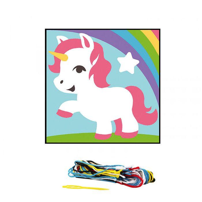 Kit de canevas pour enfant Seg de Paris motif licorne