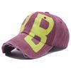 Spring and Autumn New Retro Old Street Graffiti Letter Baseball Cap Female Face Small Edging Washed Couple Hat