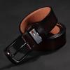 Men's Casual Wide Belts Waistband Vintage Pin Buckle Leather Belt