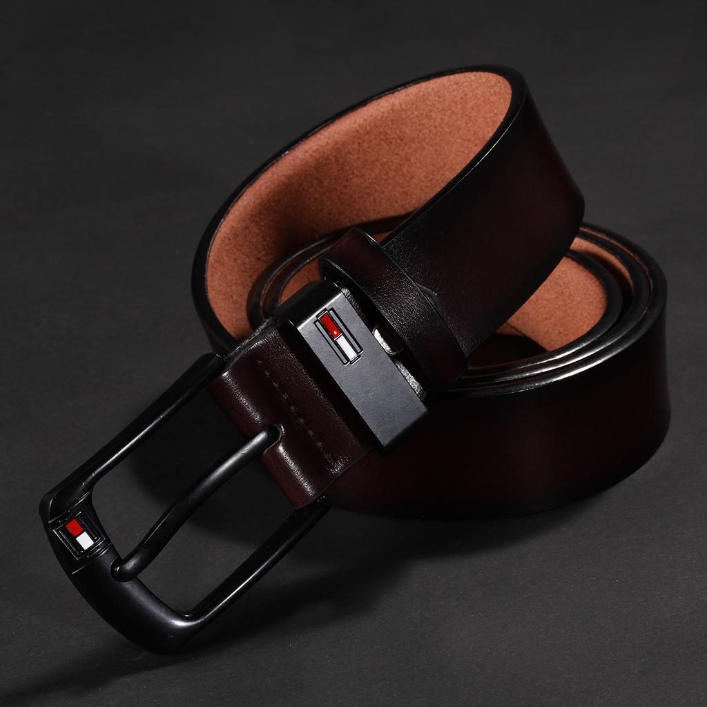 Men's Casual Wide Belts Waistband Vintage Pin Buckle Leather Belt