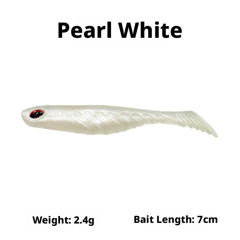 Luya Bait Artificial Soft Bait Fish T-Tail 3D Fish-Eye Lead Hook Crank Hook Light Seawater Pop Bass