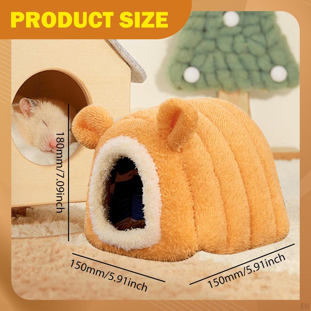 Klatka dla chomika Kryjówka Dom Jaskinia Gniazdo Antypoślizgowe Słodkie Małe Zwierzęta dla Lotopałanki Karłowatej Wiewiórki