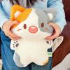 Soft Fluffy Calico Cat Stuffed Animal Orange White Grey Kawaii Plush Kitty For Bedroom Sofa Decor Cushion Gift Collection