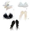 Feather Duckbill Hair Clip Side Hairpin Embroideried Wing Shape Hair Clip for Women Girl Hair Decoration Accessories