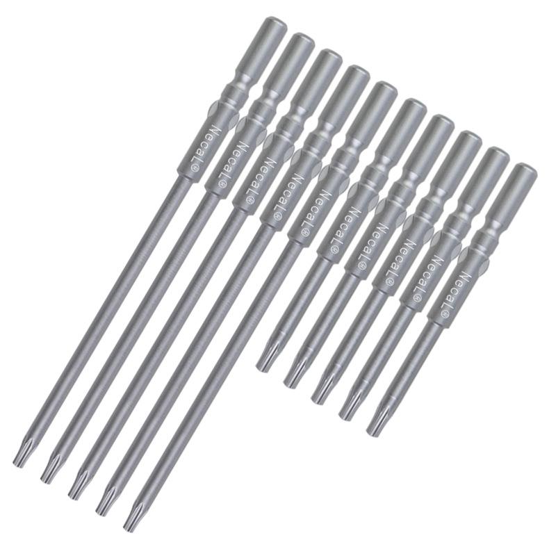 Nigao S2 Torx Electric Screwdriver Bit, 801 with Hole, 5mm Round Shank
