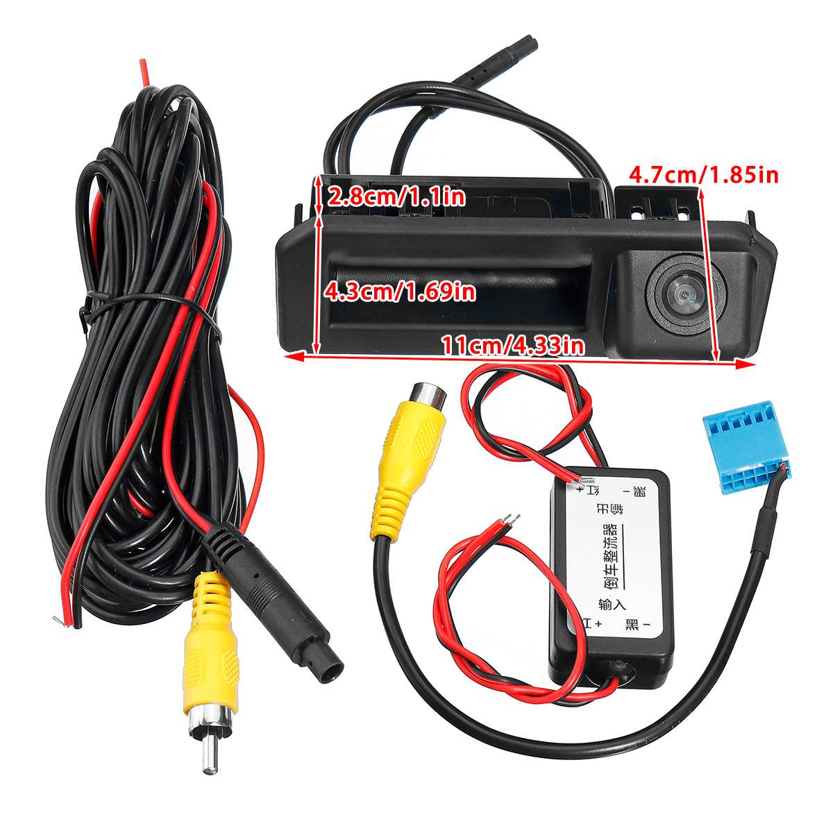 

Автомобильная камера заднего вида водонепроницаемая 170 градусов задняя дверь подходит для Volkswagen Vento 2017-2019 Volkswagen Polo Sedan 2017-2019 чёрный