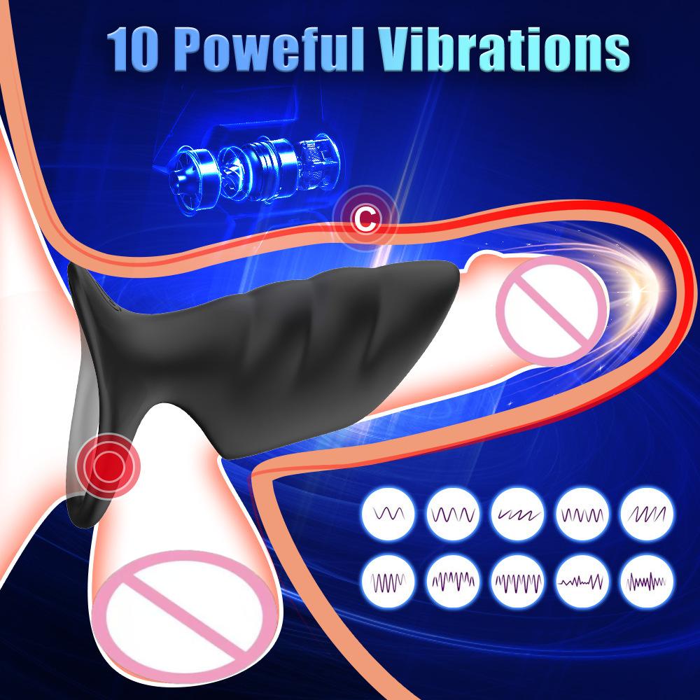 Penis Ring Vibrator Powerful Extender G-spot Stimulator Enhanced Thickening Delayed Ejaculation Vibrating Cum Locking Ring