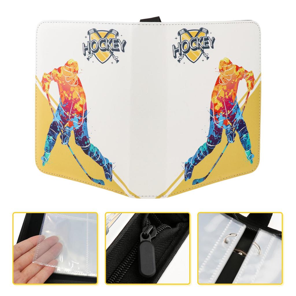 Hockey Card Binder Sleeves 4 Pocket Trading Card Binder 400 Pockets  Collector 3-Ring Cards Holder Book Albums,  buy the best products in the  Ayzeze online store