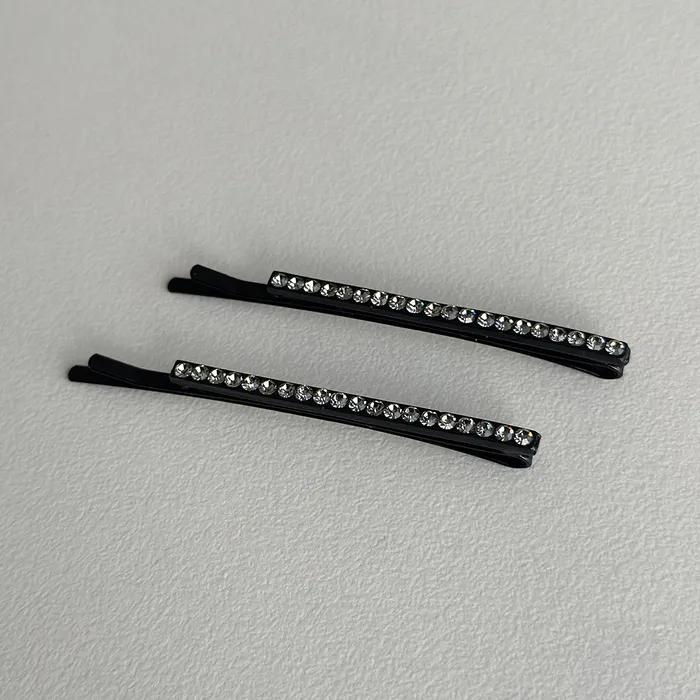 Cubic Sil Hair Pin - Grey