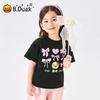 B.Duck Girls' Pure Cotton Short Sleeve T-Shirt