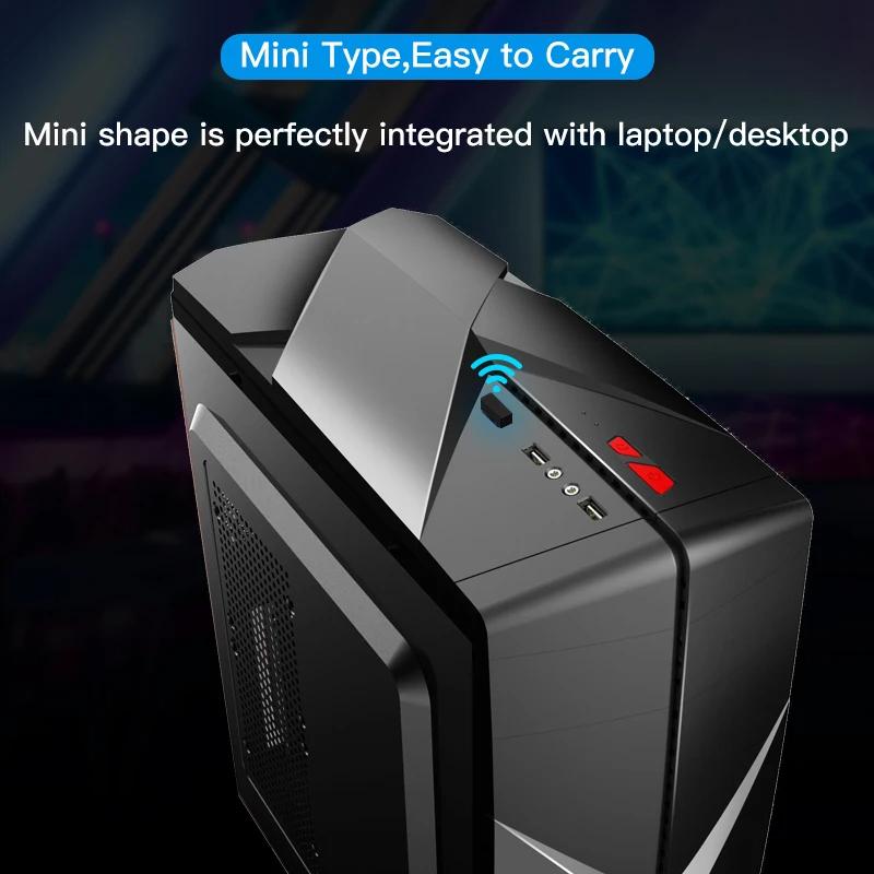 WiFi 6 AX900 Bluetooth 5.3 WiFi USB Adapter Wireless Network Card 2.4G&5GHz Wi-Fi Antenna USB For PC/Laptop Win10/11 Driver Free