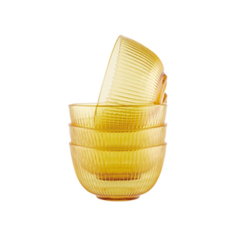 Corning Amber Glass Bowl 4-Piece Set