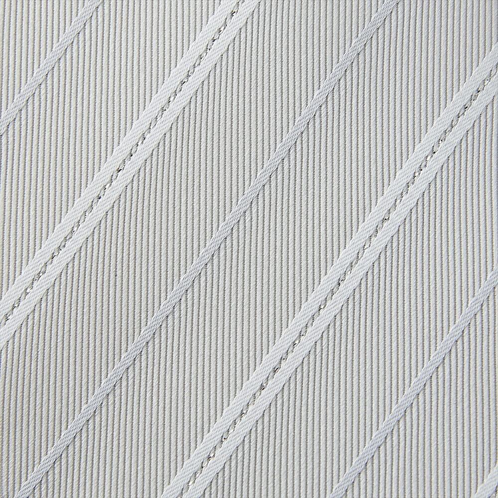[Ojie] Men's Tie, Silver, 100% Silk, Made in Japan, Formal Tie, Ceremonial Wear, Wedding, Reception, Business