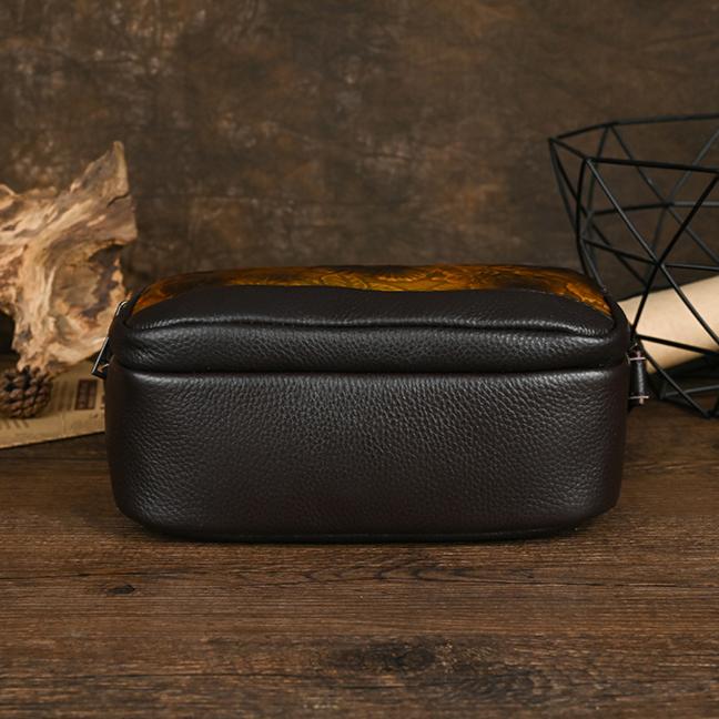 Johnature Genuine Leather Retro Embossed Women Bag Versatile Hand Painted Cowhide Shoulder & Crossbody Bags