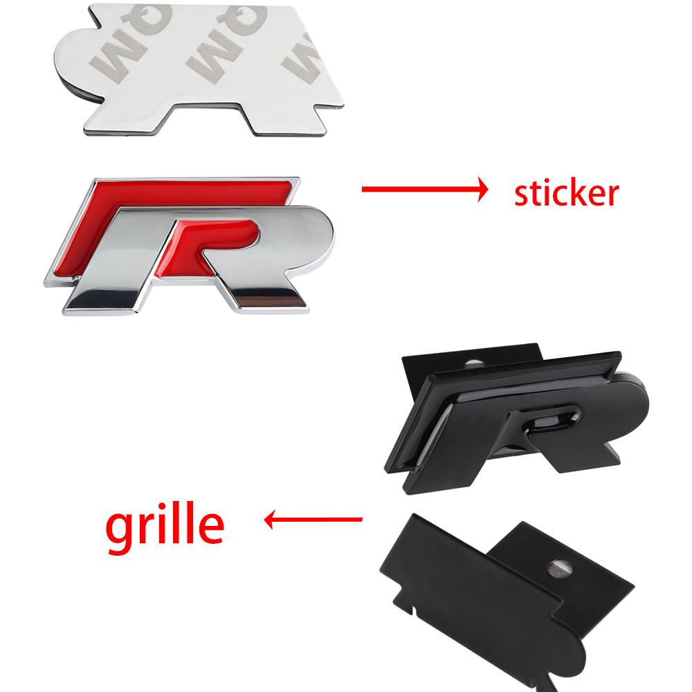 2026 Nové Pro VOLKSWAGEN VW 1ks 3D Znak Přední Mřížky Auta Zadní Znak na Kufr Samolepka pro Volkswagen VW R Rline Logo Golf 7 5