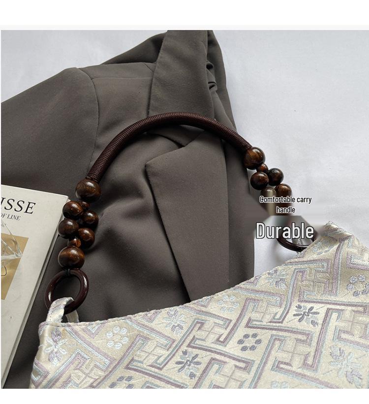 2025 Women's Embroidered Chinese-Style Shoulder Bag: Autumn/Winter Versatile Baguette