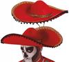 Mexikanischer Hut Mexikanisches Sombrero Roter Filz Karnevalshut