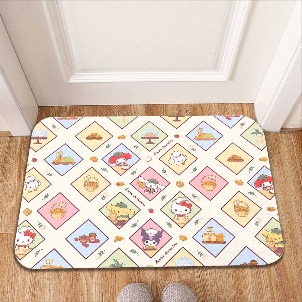 

Soft Room Carpets Kawaii Sanrios Absorbent Floor Mat Mats for Kitchen Modern Home Decor Hallway Rug Motorcycle Carpet Bath Door 40cm x 60cm