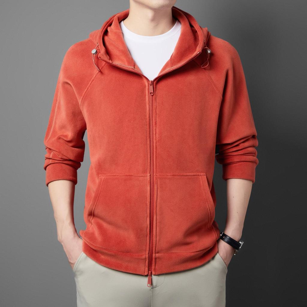 Men's Thick Fleece Hooded Jacket 2025 - Korean Style Winter Casual Fashion Hoodie