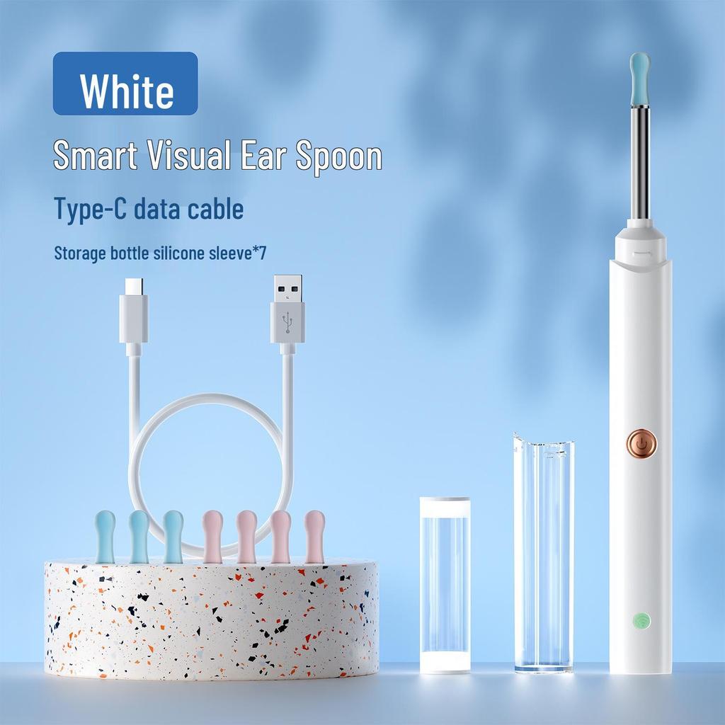 Wireless Smart Visual Ear Pick Endoscope with LED Light