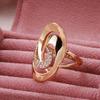 Anello di Moda Design di Nicchia Geometrico Zircone Naturale Anello 585 Accessori da Donna Lotti Diretti