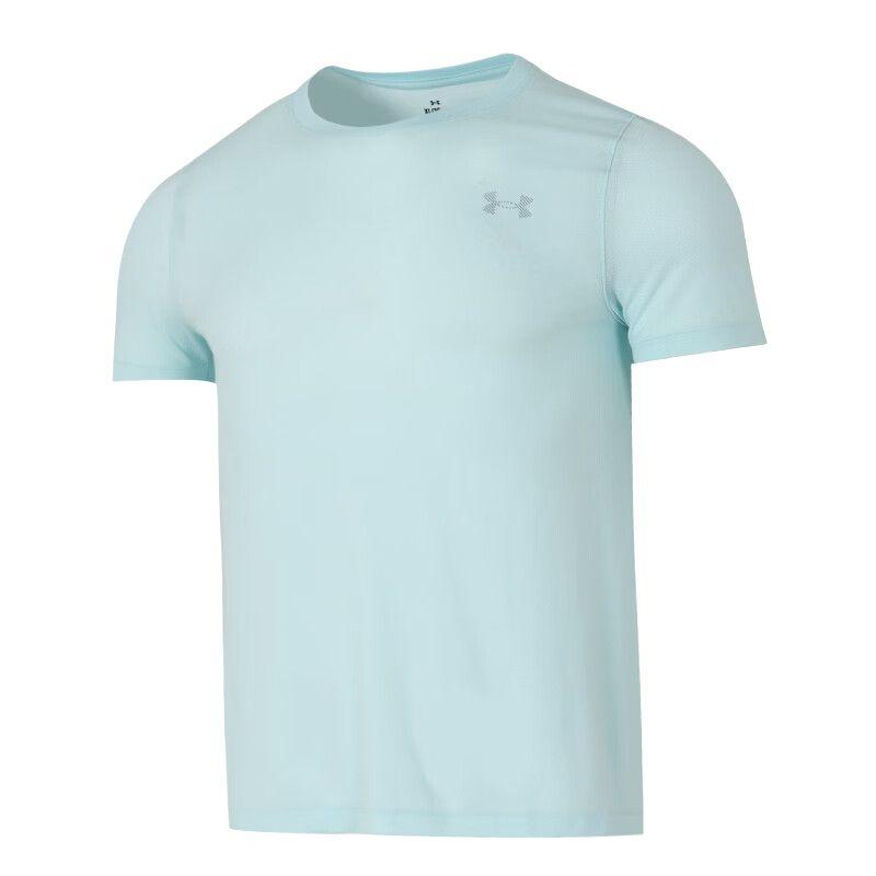 Under Armour Breathable Round Neck Short Sleeve Fitness Shirt Men tops 6009520-703