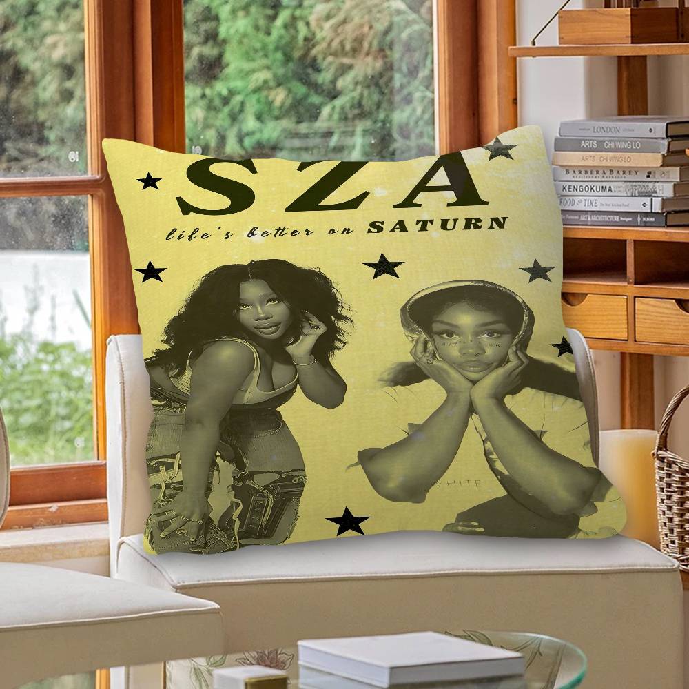 Popular Star Pop Singer Sza Pillow Anime Pillow Sofa Bed Head Pillow Cover Cushion Cover 45x45 Cm Fashion