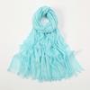 Large Size Cotton Feeling Scarf Women Plain Foulard Femme Luxury Hijab Long Bandana Evening Party Dress Shawls and Wraps